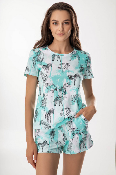Вы можете купить Пижама хлопковая футболка и шорты 83/2064 white/mint и получить 38,4 грн. на следующую покупку Вы можете купить Пижама хлопковая футболка и шорты 83/2064 white/mint и получить 38,4 грн. на следующую покупку