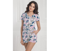 Пижама хлопковая футболка и шорты 89/2064 powder/blue Пижама хлопковая футболка и шорты 89/2064 powder/blue